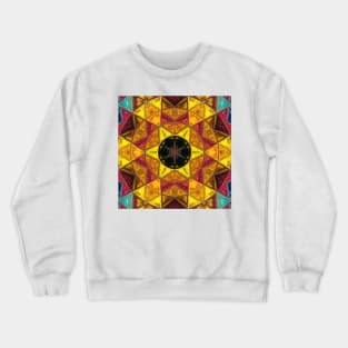 Mosaic Kaleidoscope Flower Crewneck Sweatshirt